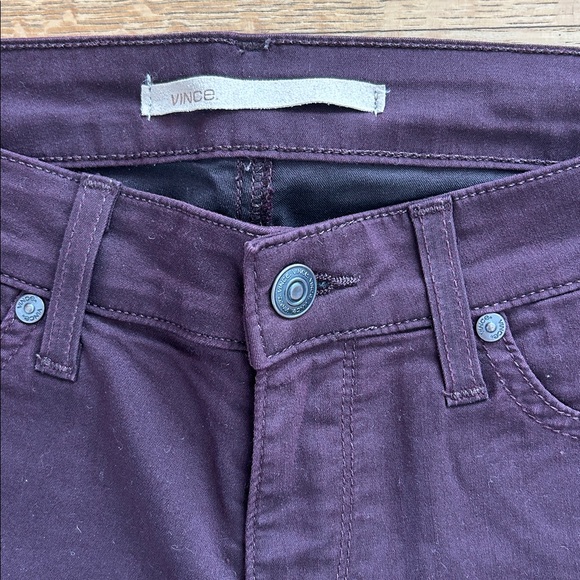 VINCE. skinny leg pants with zippers size 26 NWOT - Picture 11 of 16